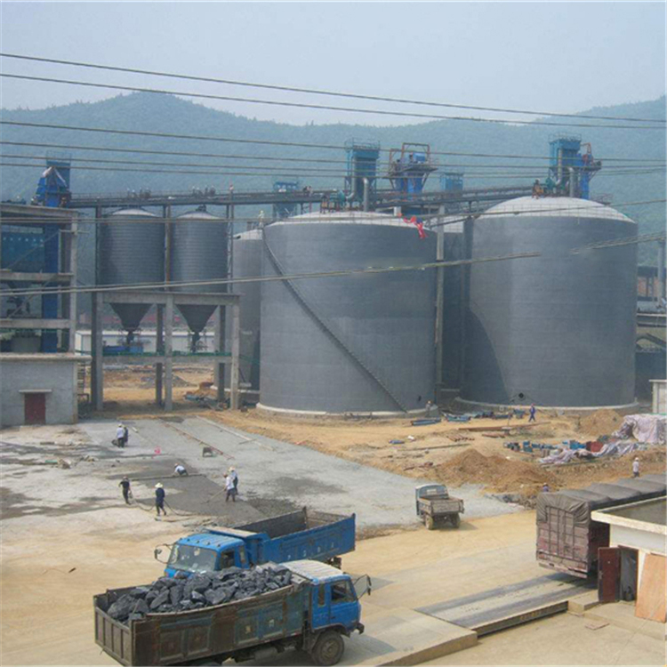 湘潭水泥钢板仓2座3000吨青岛项目进入施工